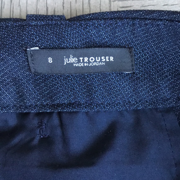 Ann Taylor Blue Trousers with Button Details SZ8 - Picture 7 of 13